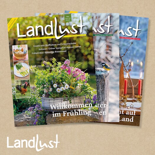 Landlust. Die schönsten Seiten des Landlebens. Hier geht es in den Landlust Aboshop.