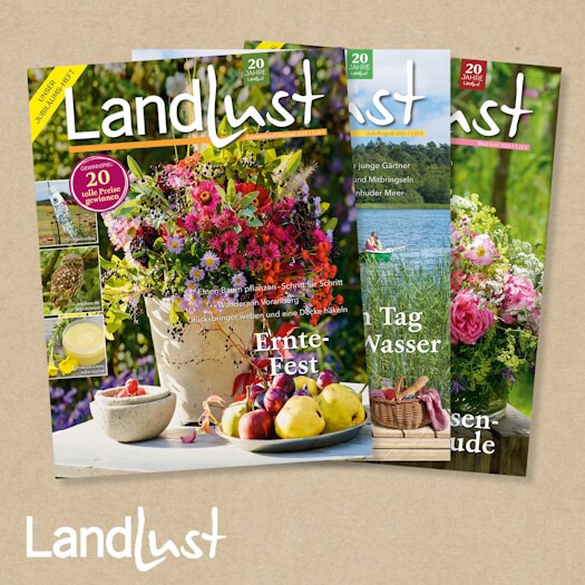 Landlust. Die schönsten Seiten des Landlebens. Hier geht es in den Landlust Aboshop.