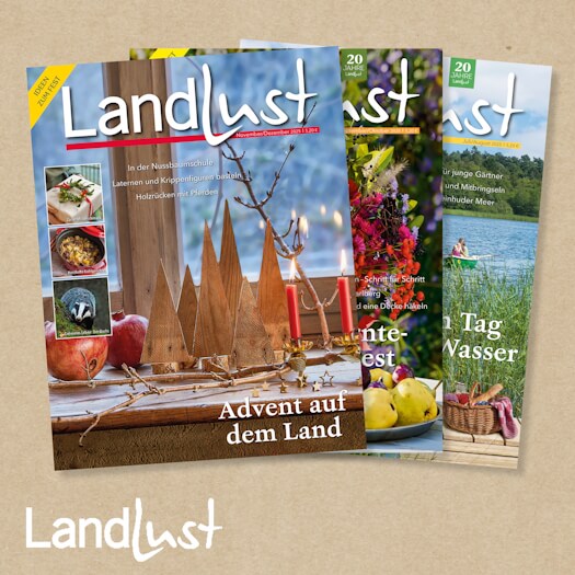 Landlust. Die schönsten Seiten des Landlebens. Hier geht es in den Landlust Aboshop.