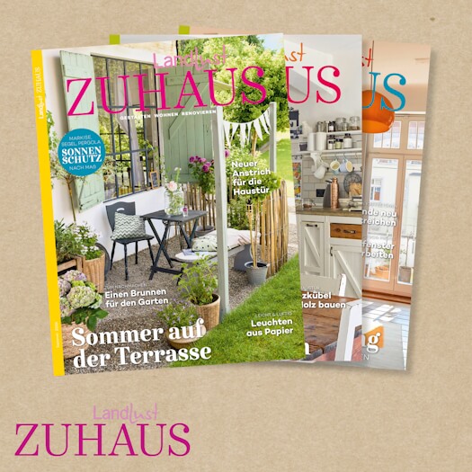 Landlust Zuhaus. Die Zeitschrift für kleine und große Wohnideen. Hier gehts zum Aboshop.