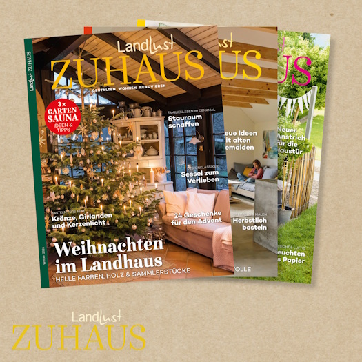 Landlust Zuhaus. Die Zeitschrift f&uuml;r kleine und gro&szlig;e Wohnideen. Hier gehts zum Aboshop.